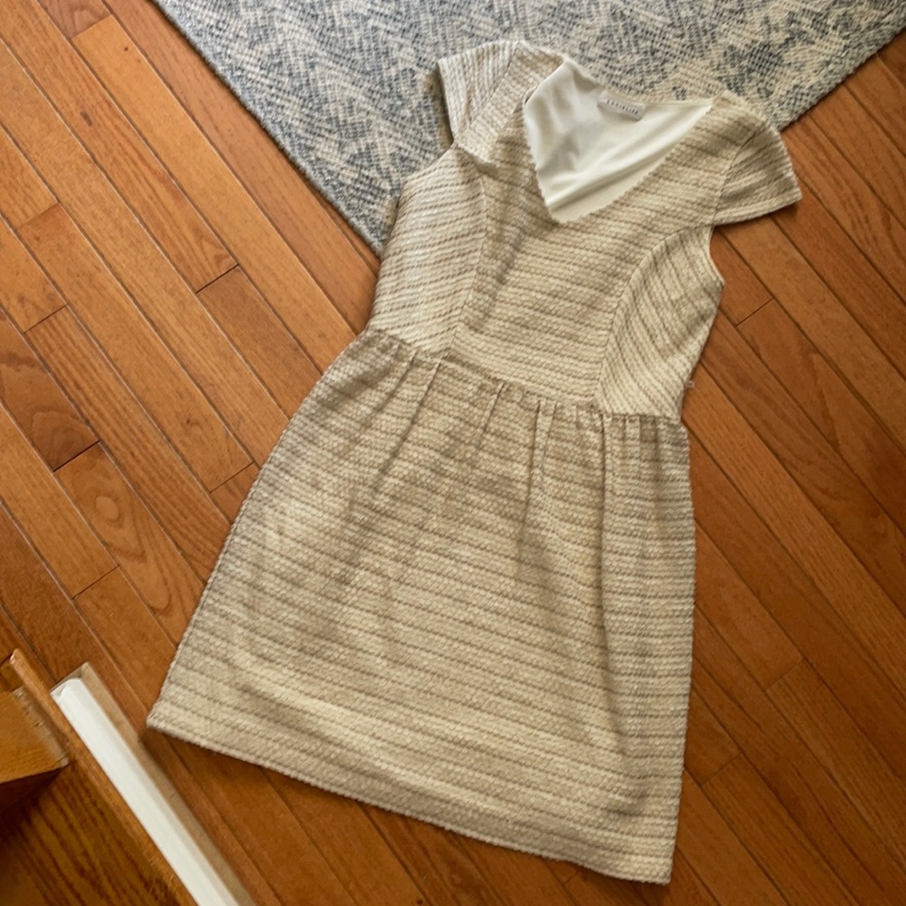 Cream sweater dress